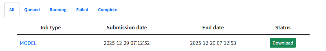 (Figure 1-5-9) Check Progress, Request Download via Download Button