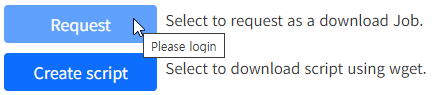 (Figure 3-2-9) Request Button When Not Logged In