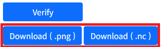 (Figure 3-3-22) Result Image and nc File Download Button