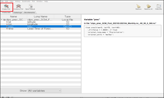 (Figure 4-4-4) Running Create Plot